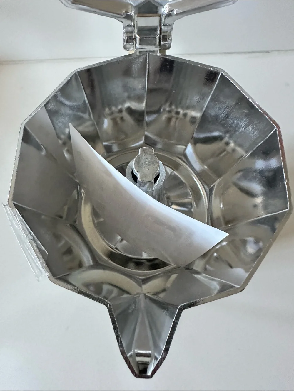 Aluminum Stovetop Espresso Moka Pot with Wood-Tone Handle (Silver)